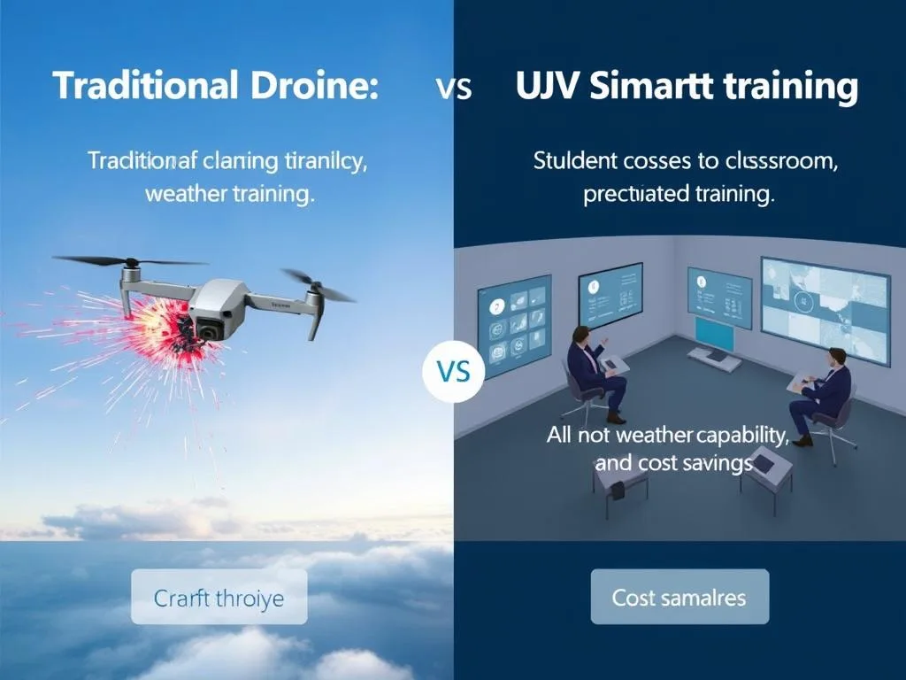Comparison of traditional drone training versus UAV simulator training Comparison of traditional drone training versus UAV simulator training