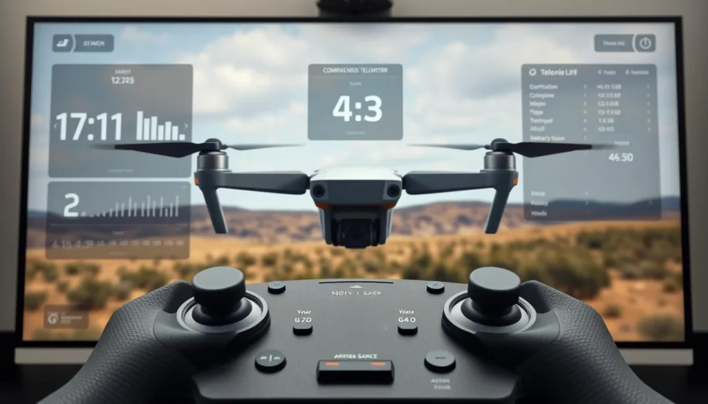 DJI Spark flight simulator interface