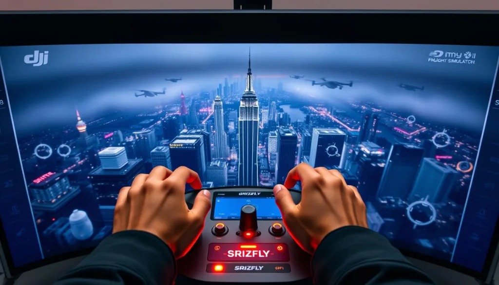 dji flight simulator interface