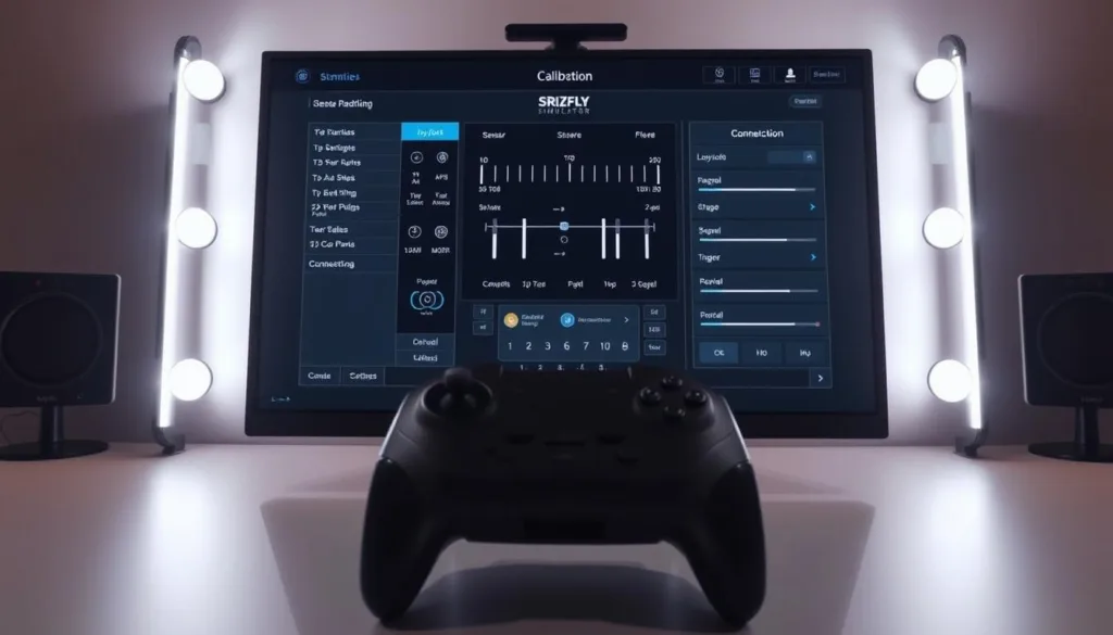 drone controller calibration interface