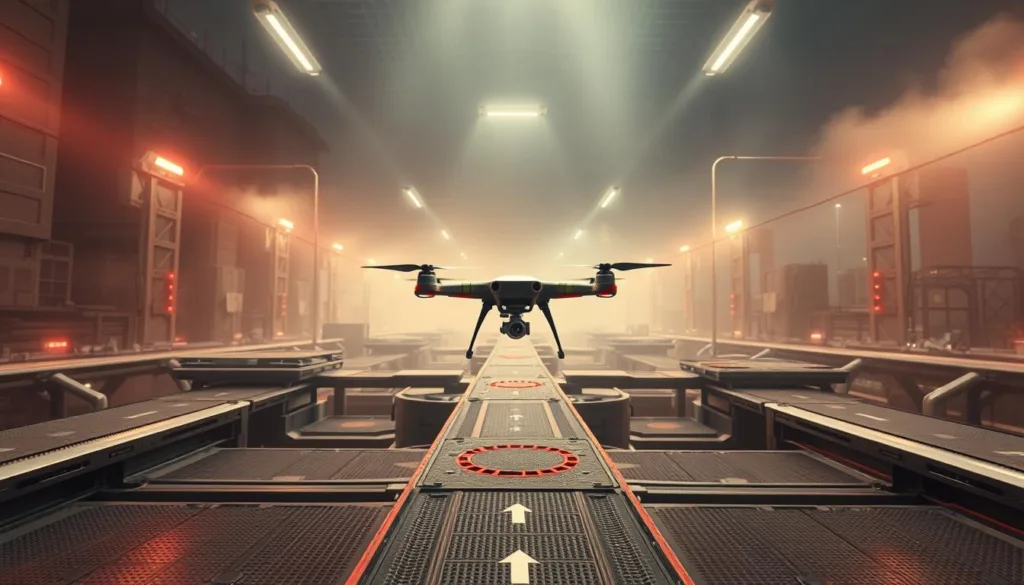 drone simulator with obstacle course