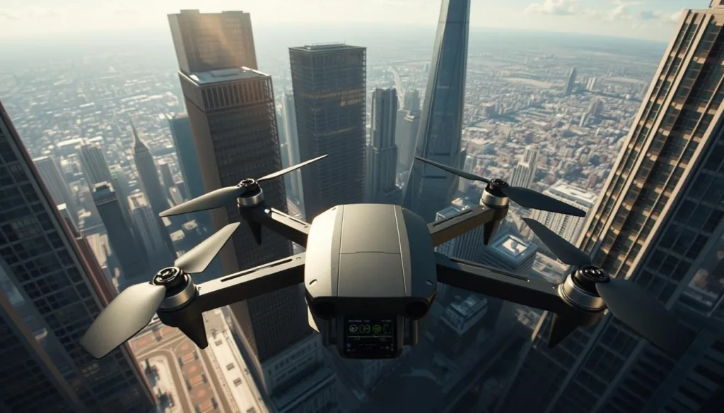 extended drone flight simulation