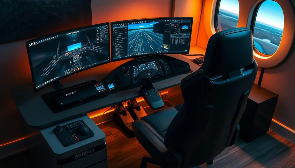 flight simulation setup