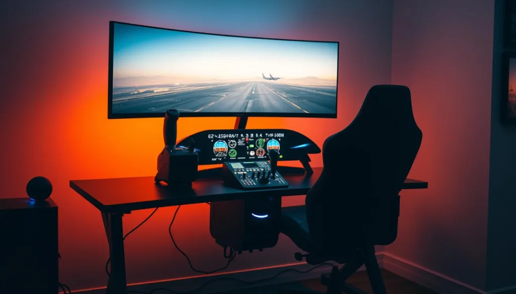 flight simulator setup