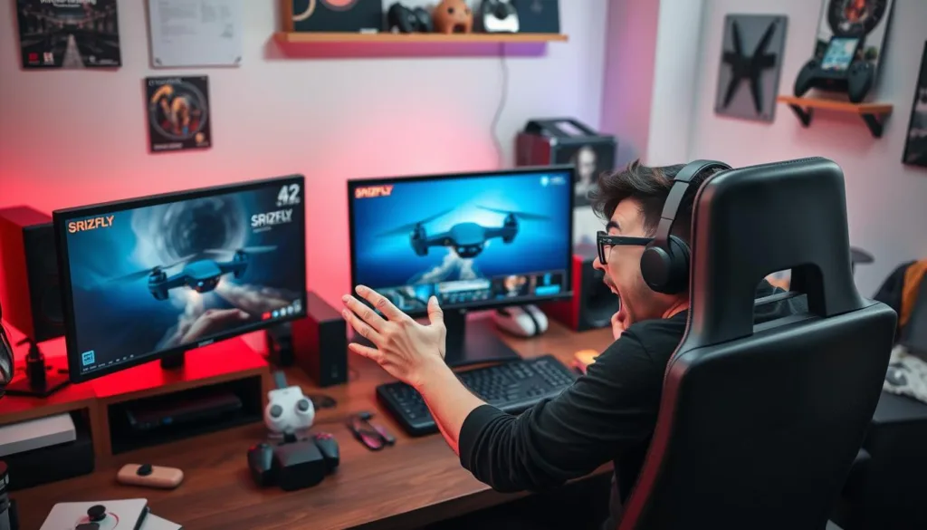 how to set up SRIZFLY drone simulator