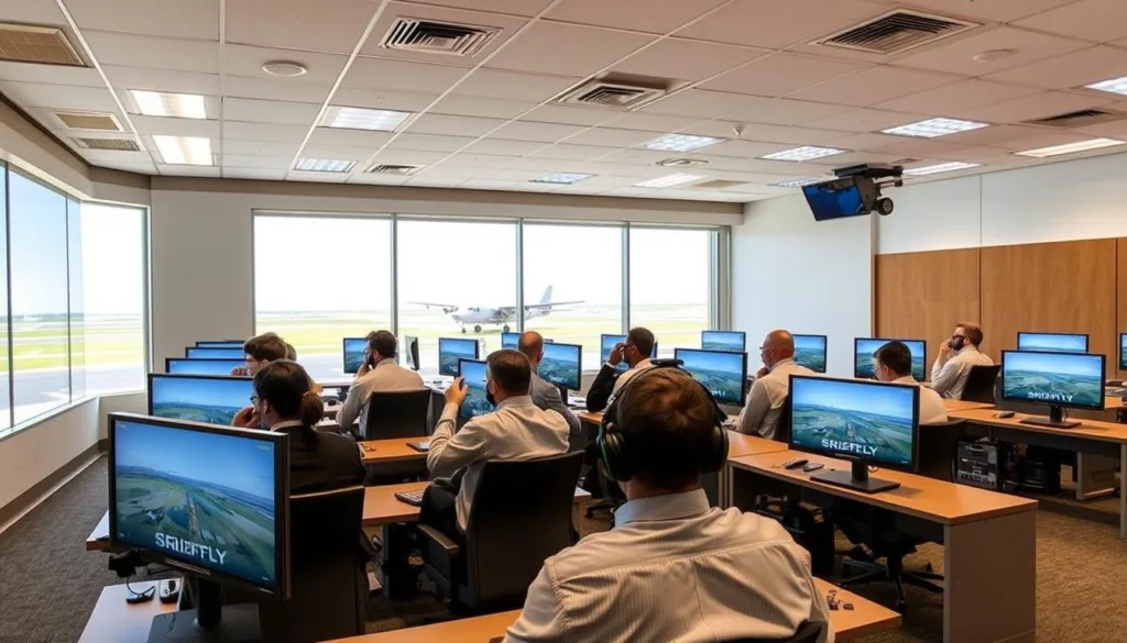 FAA drone simulator classroom