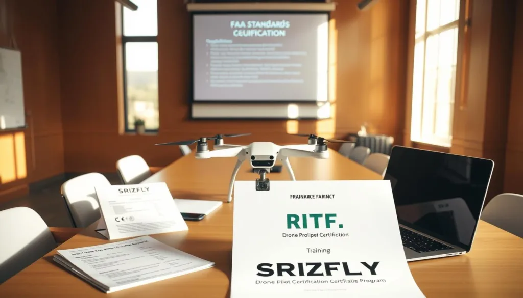 FAA standards and drone pilot certification in training