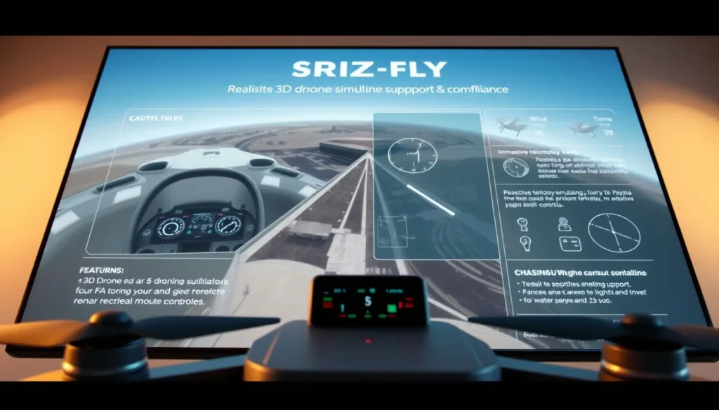 SRIZFLY features with realistic drone simulations and FAA curriculum support