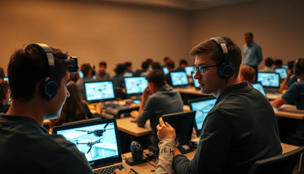 UAV simulator for student pilots