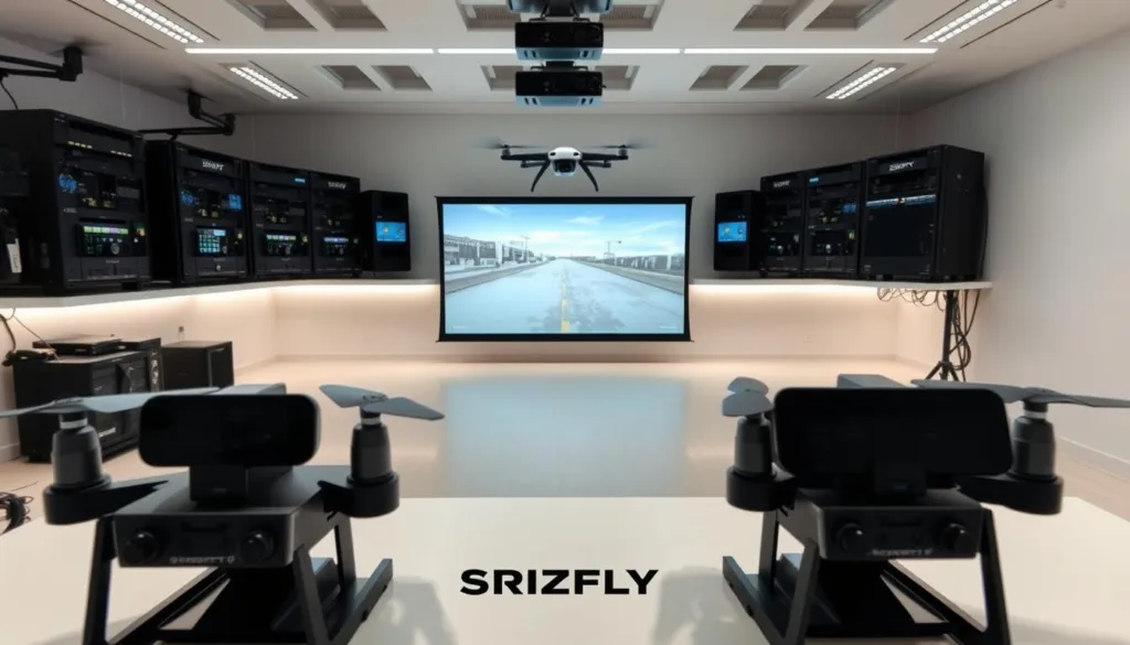 drone simulator lab setup