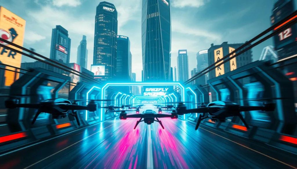 high-speed drone racing modes