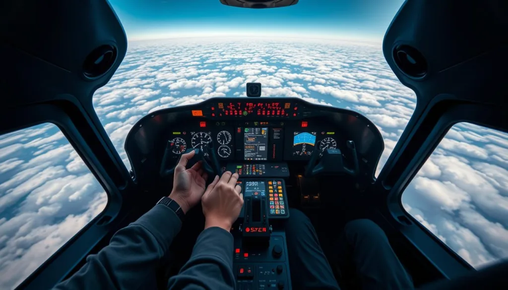 simulated flight experience