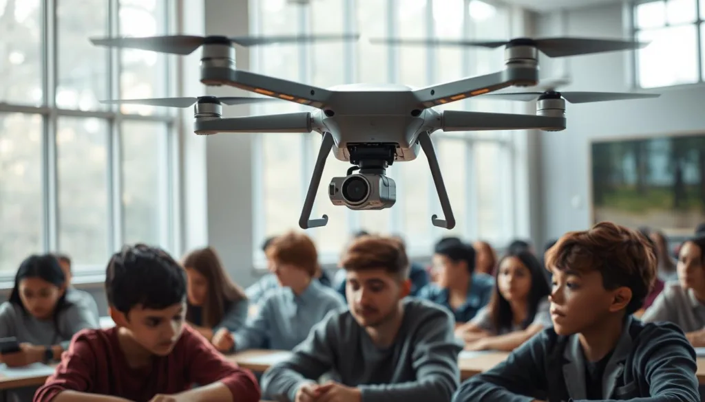virtual learning with drones