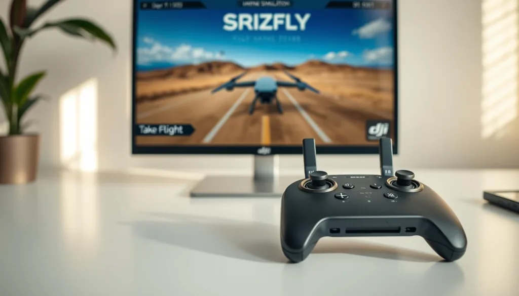 DJI controller setup with SRIZFLY