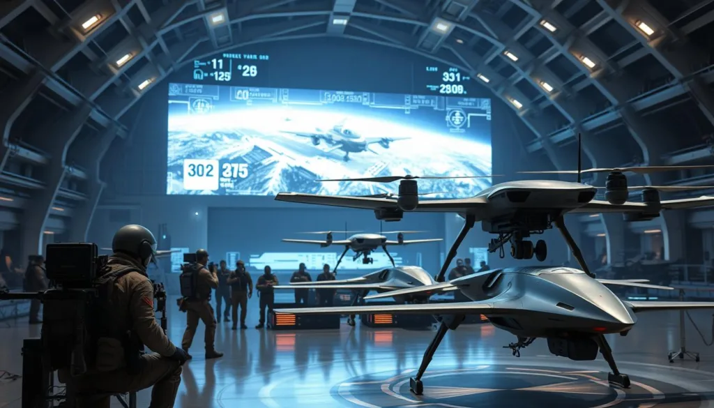 UAV simulator with bomb drop and strike training