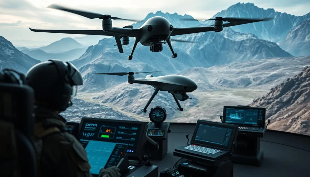 combat UAV simulation system for military use