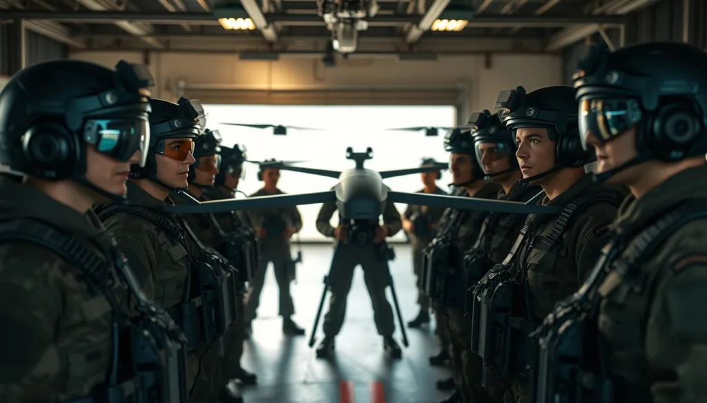formation pilotes drones combat