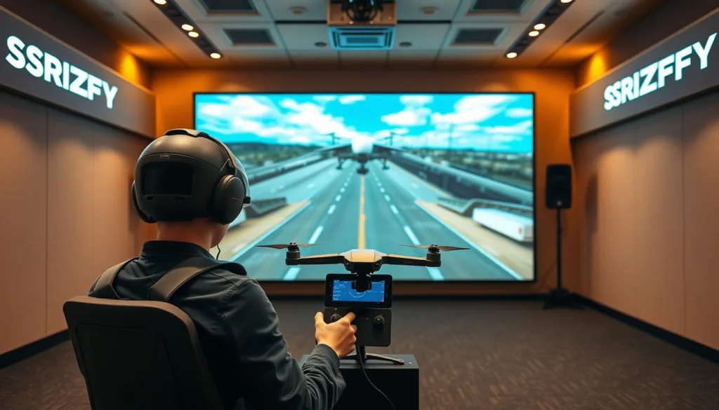 simulateur de drone pour école de pilotage