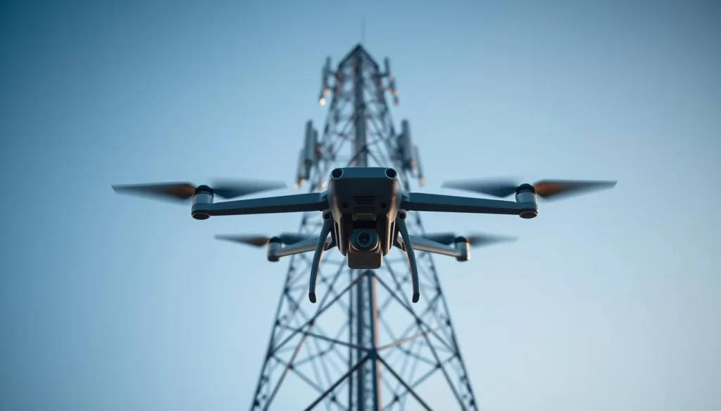 telecom tower drone inspection