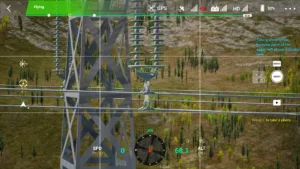 Left circuit upper phase conductor end in simulator inspection.