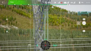 Right circuit upper phase insulator string captured in simulator.