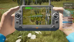 Insulator string on middle phase large side