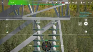 Right circuit lower crossarm end of 500kV tower in simulator inspection.