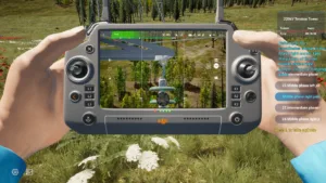 Left jumper insulator string on middle phase