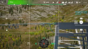 Large-side ground wire attachment point of left phase on the 500 kV tension tower in drone simulator inspection.