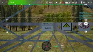 Tower number plate shown in 500kV tower drone simulator inspection.