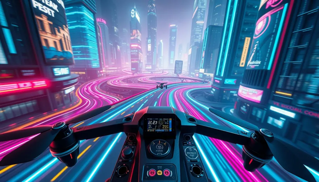 VelociDrone advanced racing simulator