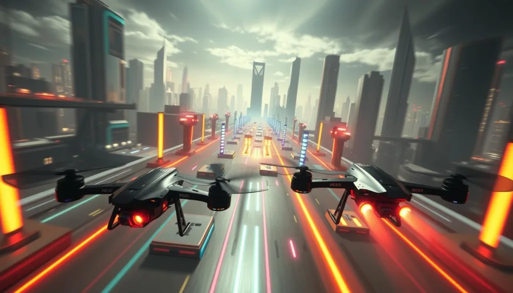 VelociDrone multiplayer racing experience