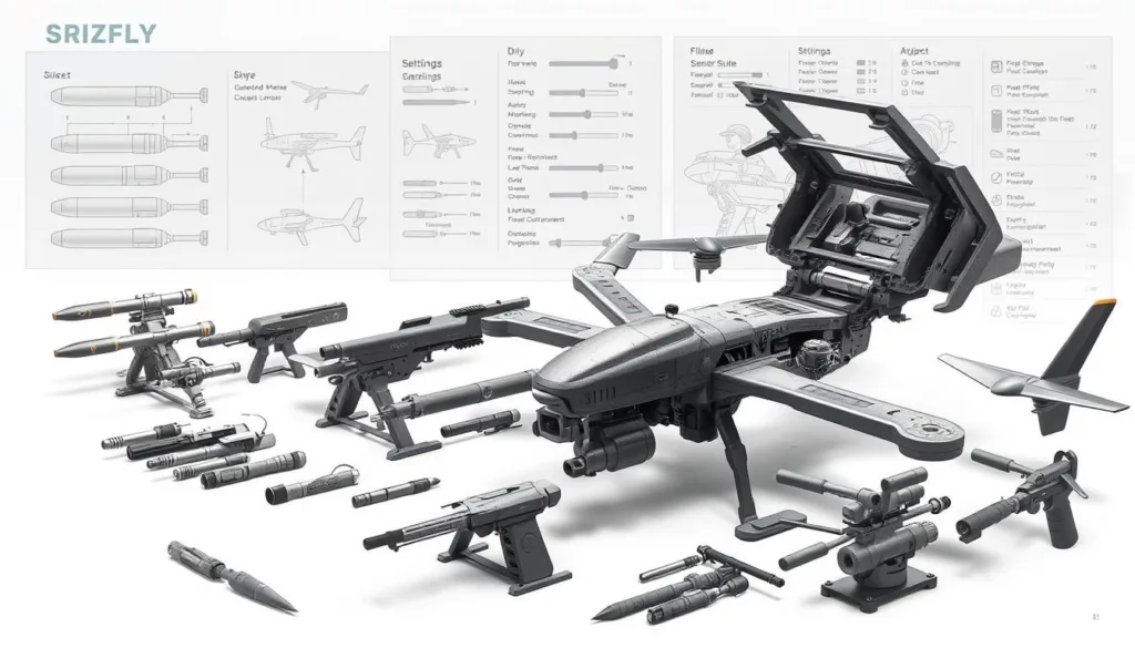 Оружие и настройки дронов