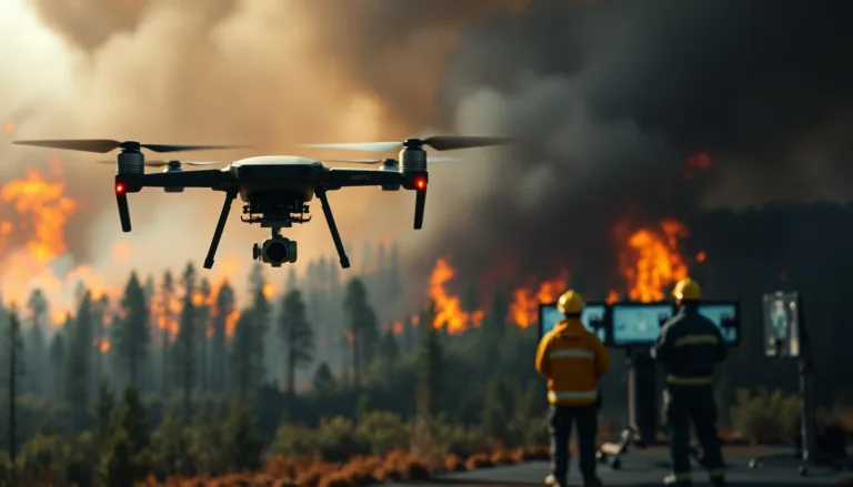Forest fire fighting drone simulation