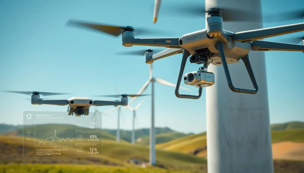 Step by step wind turbine inspection simulation