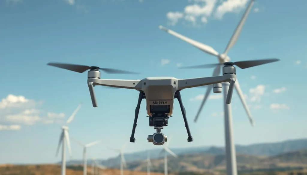 Wind farm drone inspection simulation