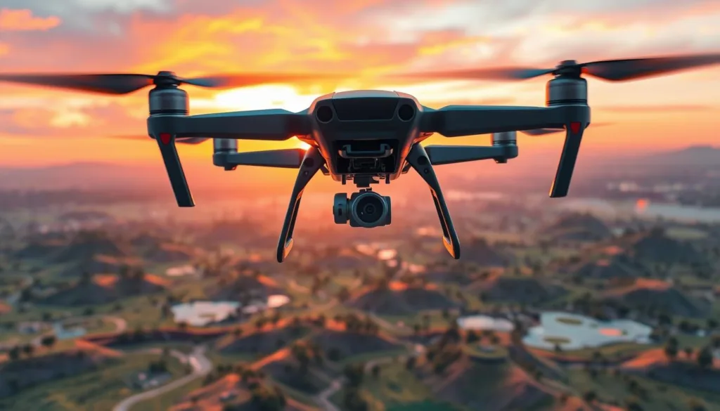 immersive drone simulation visuals