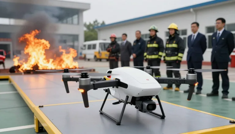 имитация дрона для противопожарной тренировки