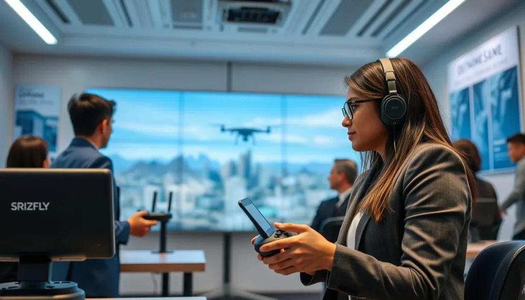 Vocational school drone simulator