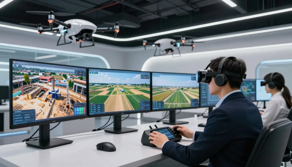 industrial drone applications training simulator
