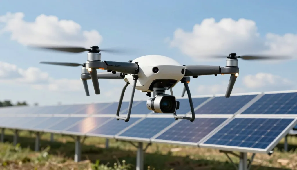 Photovoltaic power plant drone inspection simulator