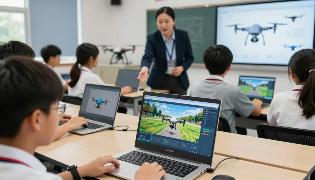 drone flight training software for schools