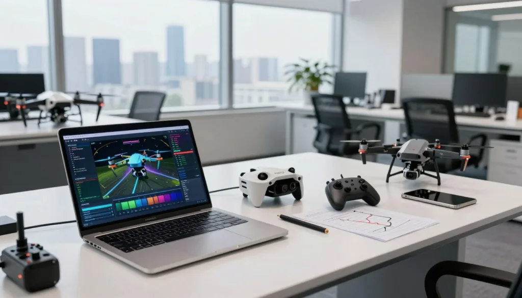 drone simulation setup