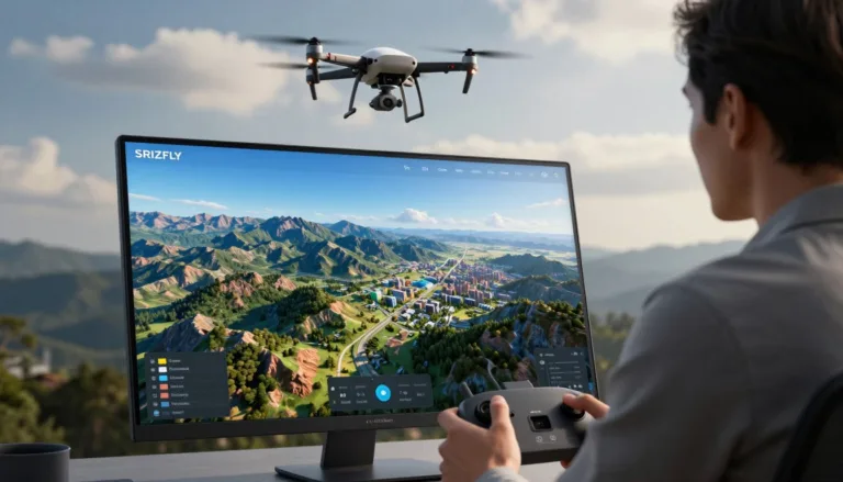 Drone aerial photography simulation software