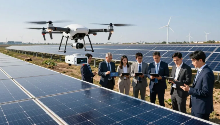 Photovoltaic power plant drone inspection simulation training