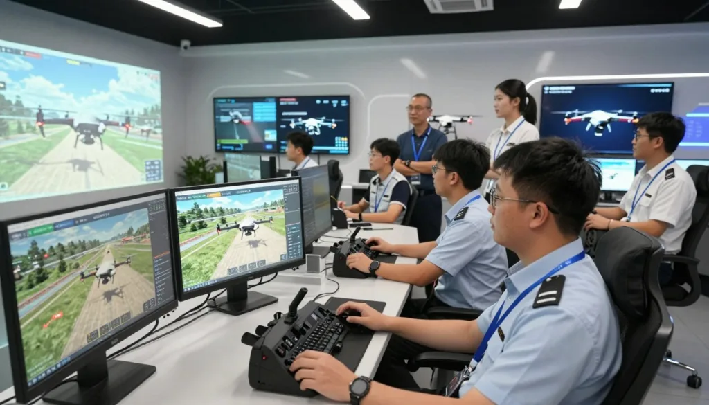 Drone simulation flight