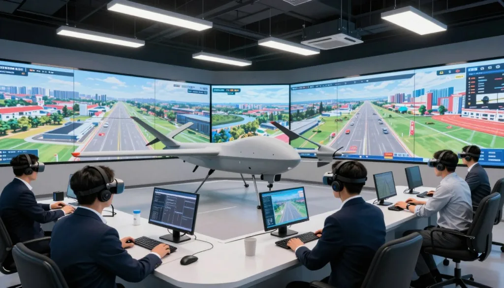 Unmanned aerial vehicle simulation training