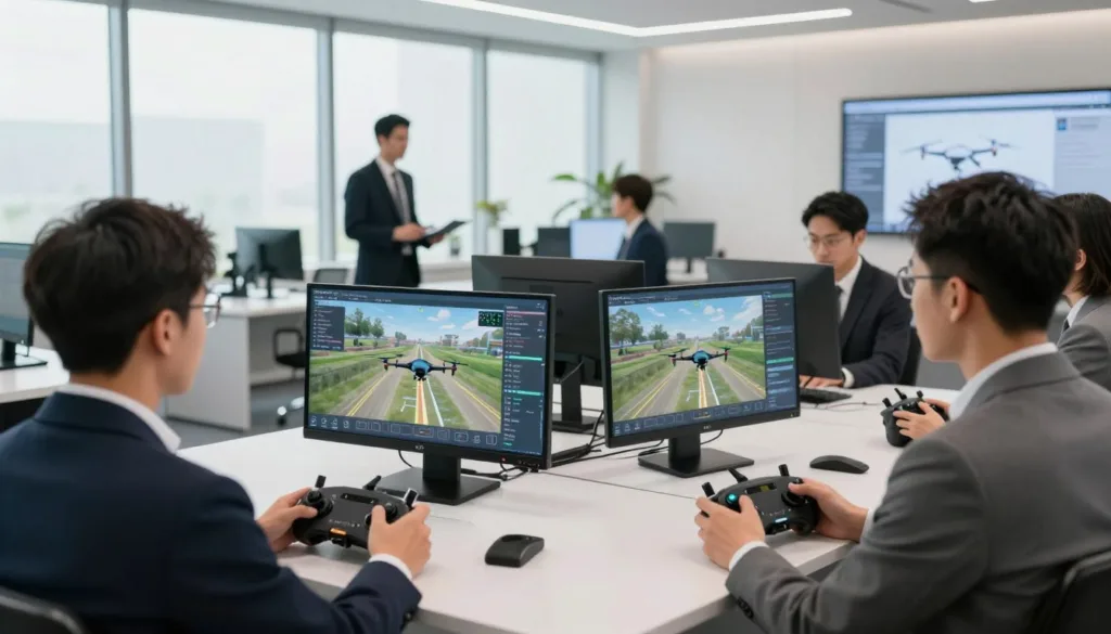 commercial drone operators using SRIZFLY simulator commercial drone operators using SRIZFLY simulator