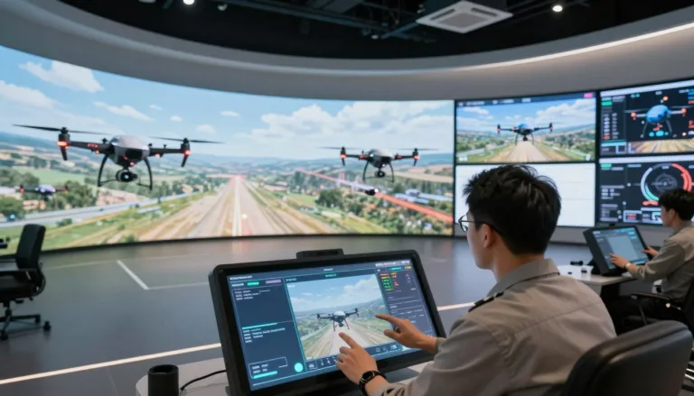 Drone simulation training software