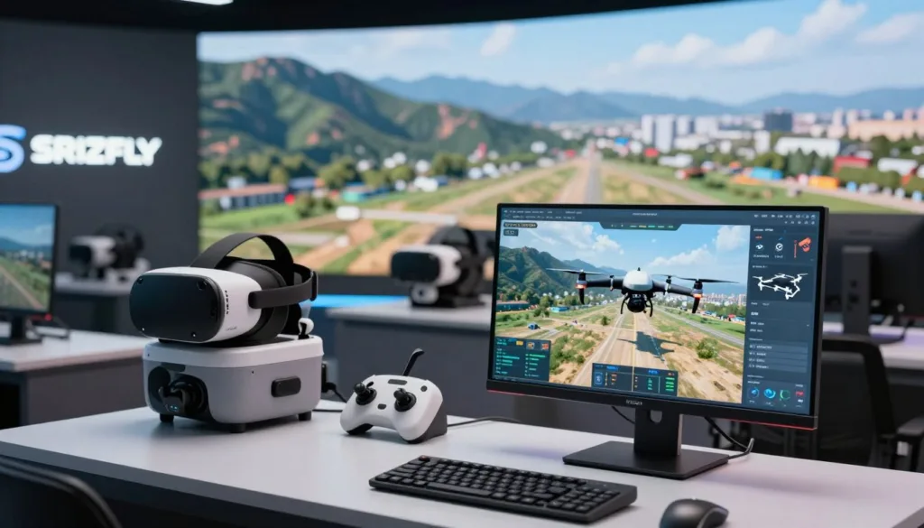Drone simulator with AI analysis support